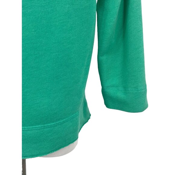 NWT Hollister Seafoam Green Slouchy Embroidered Sequin Logo 3/4 Sleeve Sweater - Picture 7 of 11